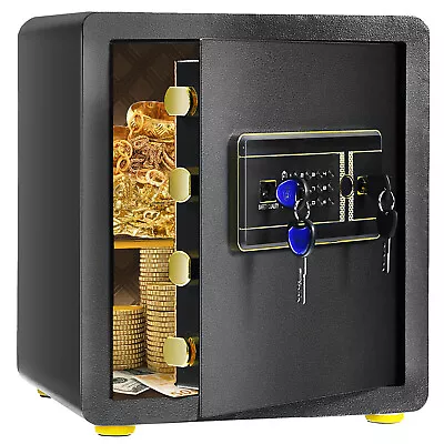 £93.99 • Buy Safe Box Portable Home Safe Electronic Safe With Digital Keypad &Emergency Keys