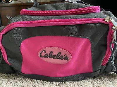 Cabela's Fishing Utility Bag 16 X 9 X 7 Pink Gray NWOT • $39.99