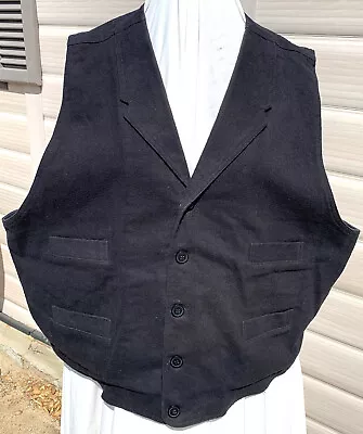 Frontier Classics Men's Western Vest Size 3X Black • $35