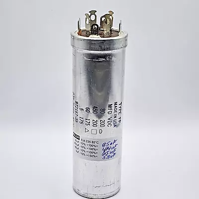 Mallory RCA Section Capacitor 80/450/60/5uF-200/200/175/175Volts • Fully Tested • $26.99