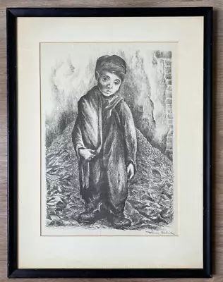 FANNY RABEL ( Poland/Mexico 1922-2008) Nino De Mexico Lithograph - Signed • $150