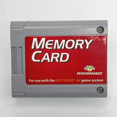 Performance Memory Card Memory Card Plus For Nintendo 64 N64 - Tested & Work • $7.69