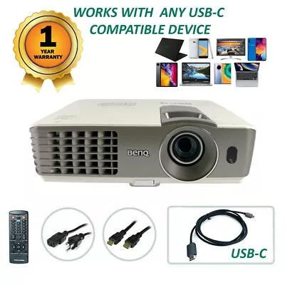 USB-C Professional Streaming Bundle - BenQ MX720 DLP Projector Home Theater  • $176.16