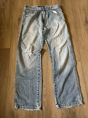 Southpole Jeans 35x32 Baggy 4180 Y2K Distressed JNCO GAT Menace Kikwear MacGear • $45