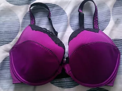 34E - New Marks & Spencers 'Ceriso' Lightly Padded Underwire Bra 'Orchid' UK 34E • £10.95