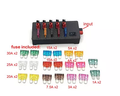 6 Way  Fused DC Power Splitter Distribution Fits Anderson Powerpole Connector B • $27.99