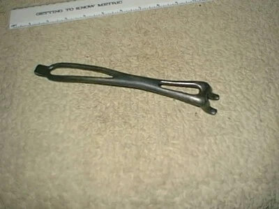 $14 • Buy Vintage Antique Cast Iron Stove Lid Lifter Handle Tool