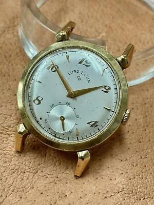 14K Gold-Filled 21 Jewel Lord Elgin Vintage Watch 1940s/50s For Parts Or Repair • $29.99