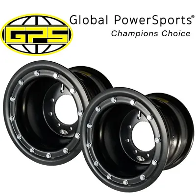 YFZ 450 YFZ 450R  8x8 Rear Beadlock Wheels/BLACK Alum. RINGS  By GPS  • $259.95