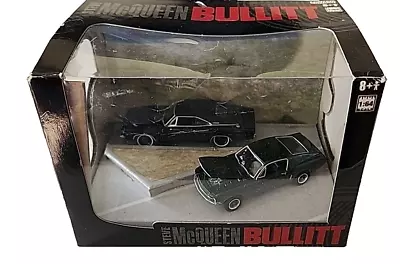 Greenlight Diorama 56020 Steve McQueen Bullitt 1:64 Scale Mustang And Charger • $39.95