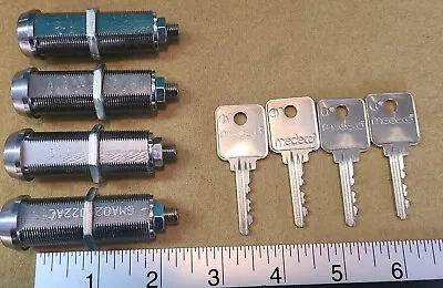 Medeco 72S High Security 2  Long Cam Locks W/ 4 Keys Qty. 4 For 1 Price • $82.50