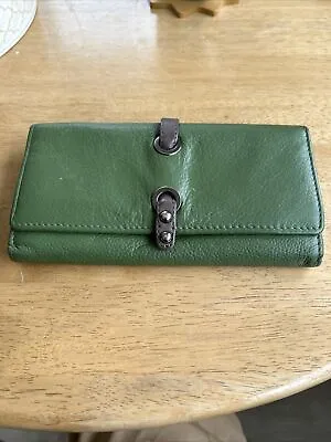 Jane Shilton Green Leather Purse • £10