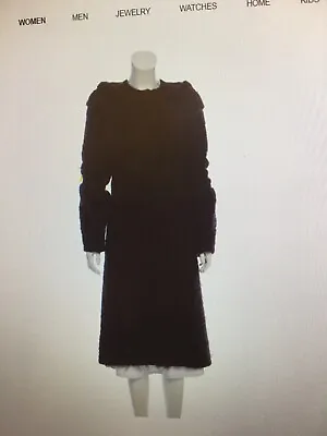 MARTIN GRANT Boucle Wool Long Coat Women Size: M • $450