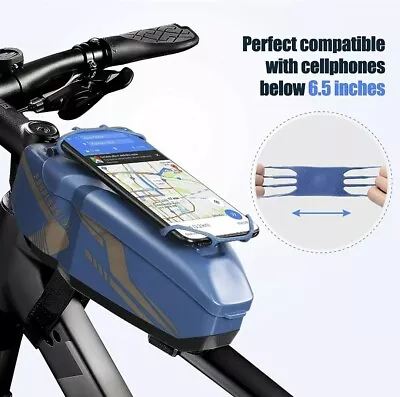 Waterproof Bike Pouch Bicycle Top Tube Phone Bag Cycling Cell Phone Pouch IPhone • $7.95