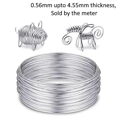 £24.99 • Buy ALUMINIUM MODELLING JEWELLERY CRAFT WIRE 0.56mm 1mm 1.6mm 2mm 4.5mm & Many More