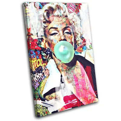 £19.99 • Buy Marilyn Monroe Comic Iconic Celebrities SINGLE CANVAS WALL ART Picture Print