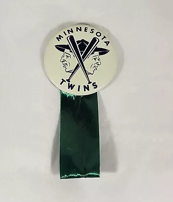 Vintage 1960s Minnesota Twins Baseball Pinback Button Celluloid - 1.25  • $11.99