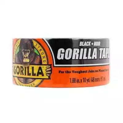 Heavy Duty Black Duct Tape Gorilla Tough Weather Resistant Large 10 Yard Roll • $8.07