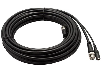 £29.99 • Buy Mini RG59+2 Shotgun 2 Core CCTV Power & Video Coaxial HD Cable Black 5m To 40m
