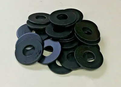 (100) 3/8  & 10mm Flat Washers SAE Black Oxide BLACK .375 Id X .13/16 OD X 1/16 • $18.99