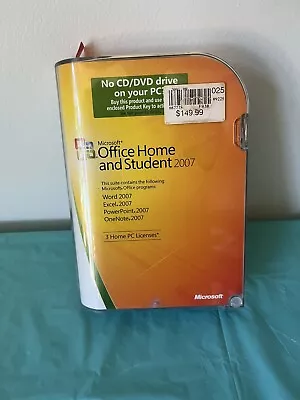 Microsoft Office 2007 Home & Student 3 PCs Full English Retail - Sealed • $22.95