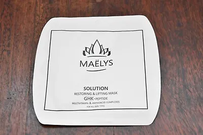 MAELYS SOLUTION Restoring & Lifting Face Mask GHK Peptide Vitamins &  Amino Acid • £1.99