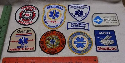 * Lot Of NINE (9) Different - Vintage EMT Type Patches - PA & MedEvac + Others • $66.66