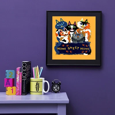 $11.98 • Buy 5D DIY Diamond Painting Kits Full Round Drill Colorful Cat Mosaic (E1511)