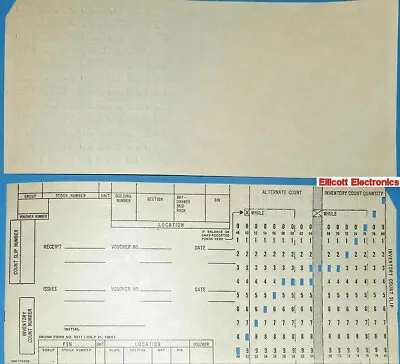 100 IBM Punch Cards Off-White Special Purpose Manual Punching J74420 RM Arsenal • $18.50