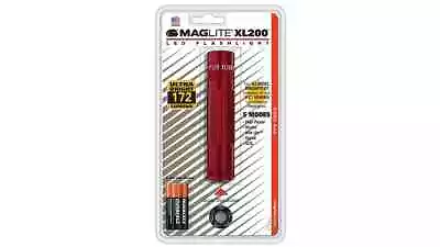 MagLite XL200 3-Cell AAA LED Flashlight Red MG-S3036 • $39.99