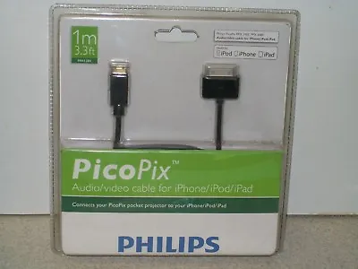 Philips PicoPix PPA1280 Audio/Video Cable For IPhone/ IPod/ IPad - 3.3 Ft • £19.99