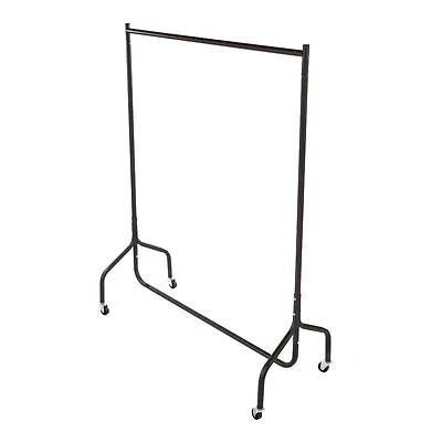 NEW 4ft Garment Clothes Rail Super Heavy Duty All Metal Black • £27.99