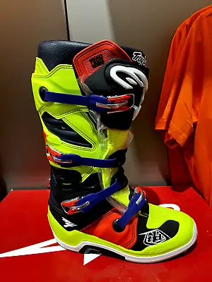 Signature Troy Lee Designs Alpinestars Boots Tech 7 MX FLO • $294.36