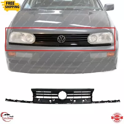 For 1993-1998 Volkswagen Golf New Front Grille Painted Black Plastic VW1200103 • $44.02