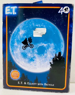 NECA E.T The Extra-Terrestrial 40th Anniversary Elliott And E.T. On Bicycle Set. • $24.99