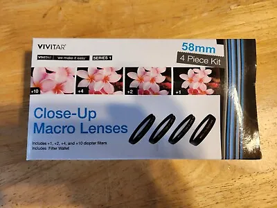 Vivitar Series 1 Close-up Macros Lenses 58mm • $9.99