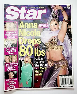 2003 November 18 Star Magazine Anna Nicole Smith Olsen Twins Lance Armstrong • £12.91