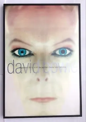 $25 • Buy David Bowie Concert Poster The Warfield 1997 Rex Ray Bill Graham Framed #176