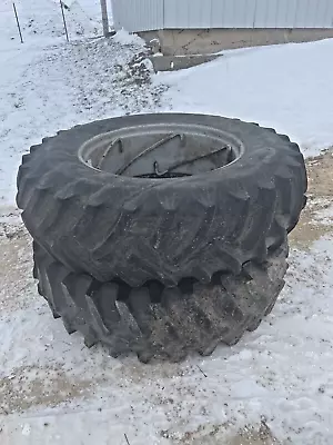 1970 Massey Ferguson MF 1100 Tractor 18.4-38 Tires & Spinout Rims • $695