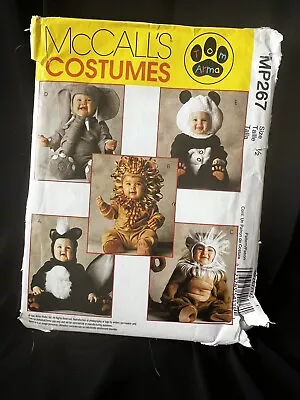 McCall’s Pattern 267  Baby Toddler Costume Animals New Uncut • $6