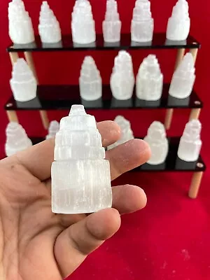 10 Small Selenite Skyscraper Crystal Natural Tower - Wand Metaphysical Healing • $29.87