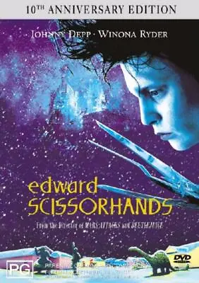 Edward Scissorhands - Johnny Depp - Region 4 - DVD - Free Postage • $4.90