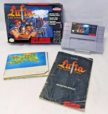 Lufia And The Fortress Of Doom (Super Nintendo SNES 1993) In Box + Manual & Map • $160