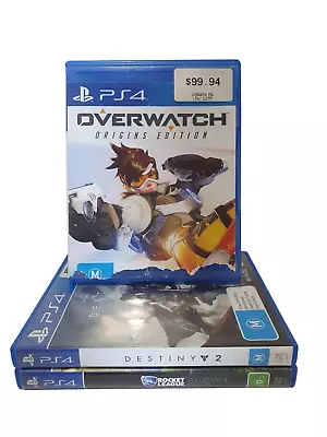 $40 • Buy PS4 Games Bundle Rocket League Collector's Destiny 2 Overwatch Origins Edition