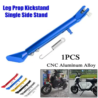 $38.53 • Buy 1×Adjustable Motorcycle Modified CNC Kickstand Single Side Stand Holder Leg Prop