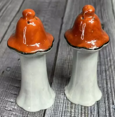 Vintage Mushroom Salt And Pepper Shakers Made In Japan • $12.99