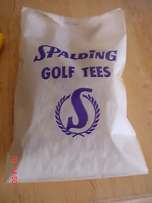Vintage SPALDING GOLF TEES In BAG N.O.S.!!!! • $10.28