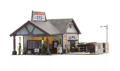 Woodland Scenics O Scale Built & Ready Ethyl's Gas And Service Station BR5849 • $148.99