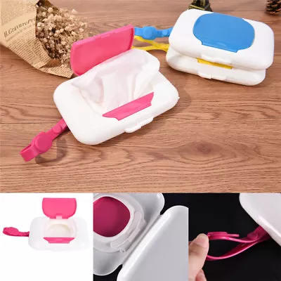 Baby Travel Wipe Case Child Wet Wipes Box Changing Dispenser Storage Holder UK • £8.28