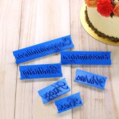 £3.22 • Buy 6pcs/set Cutter Decor Icing Happy Birthday Letter Sugarcraft New Mold Mould M9C7